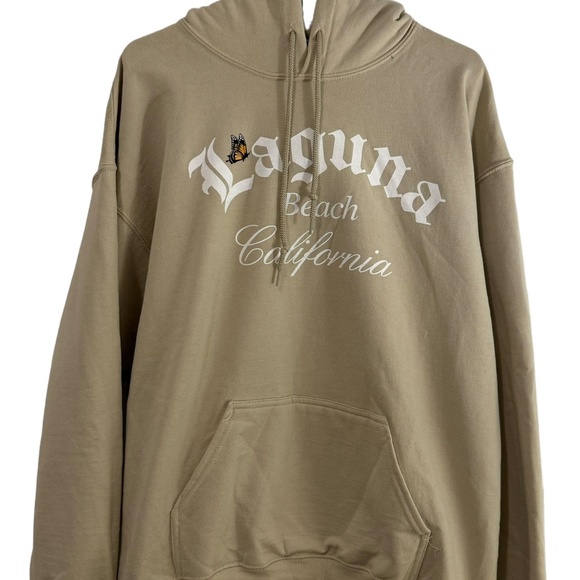 Rue21 Other - Rue21 Hoodie Ivory Cotton Fleece Unisex Men's Size Sweatshirt 0007376 0016